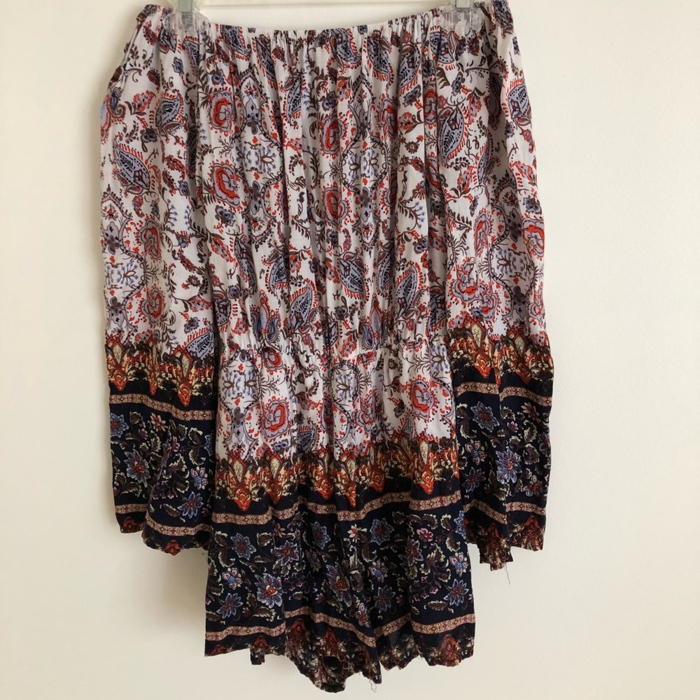 Peppermint off the shoulder romper small